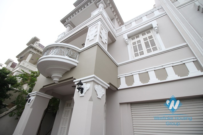 Large size and fully furnished house available for lease in Ciputra, Tay Ho district, Hanoi